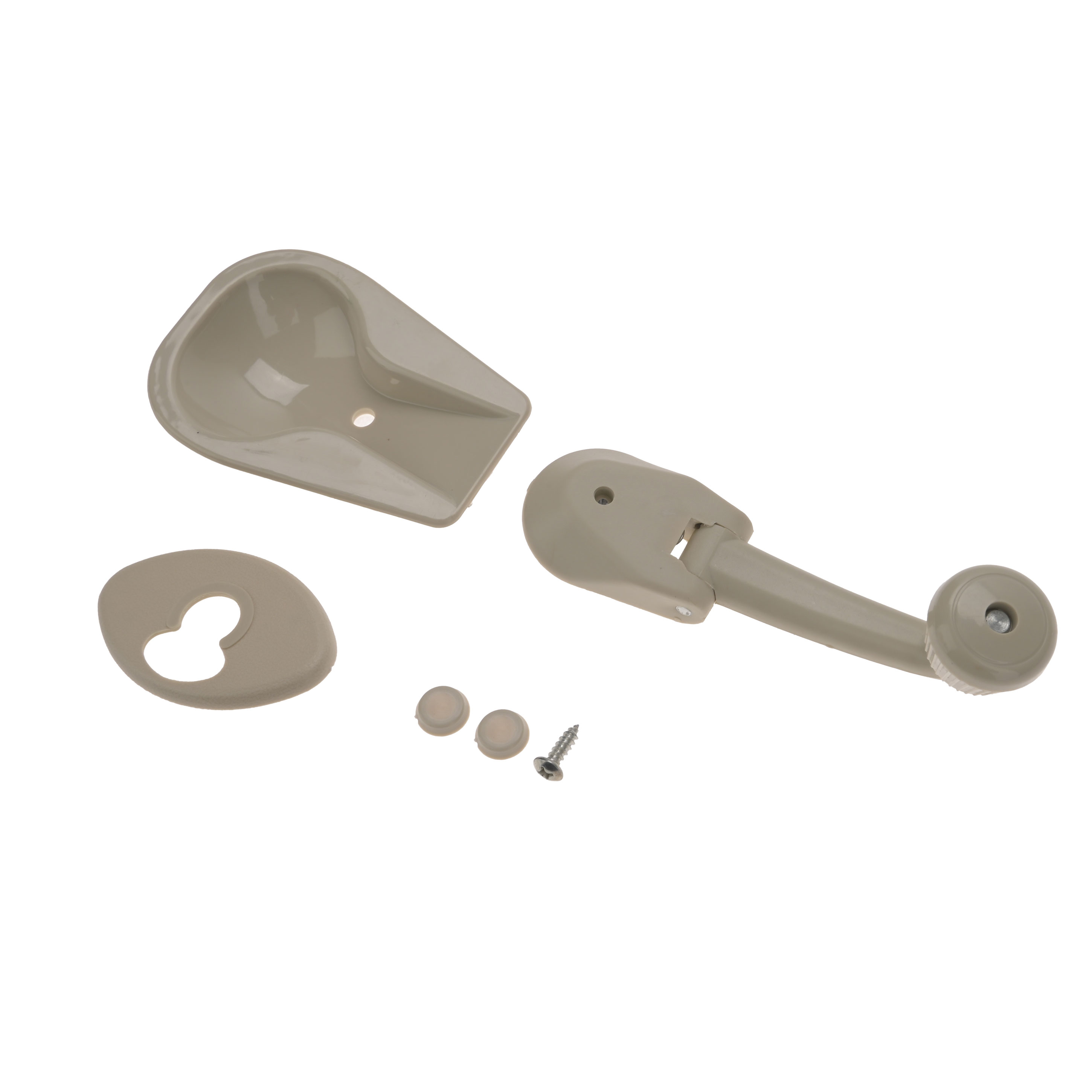 Air Cooled VW 1962-1979 Sunroof Crank Handle Kit White with