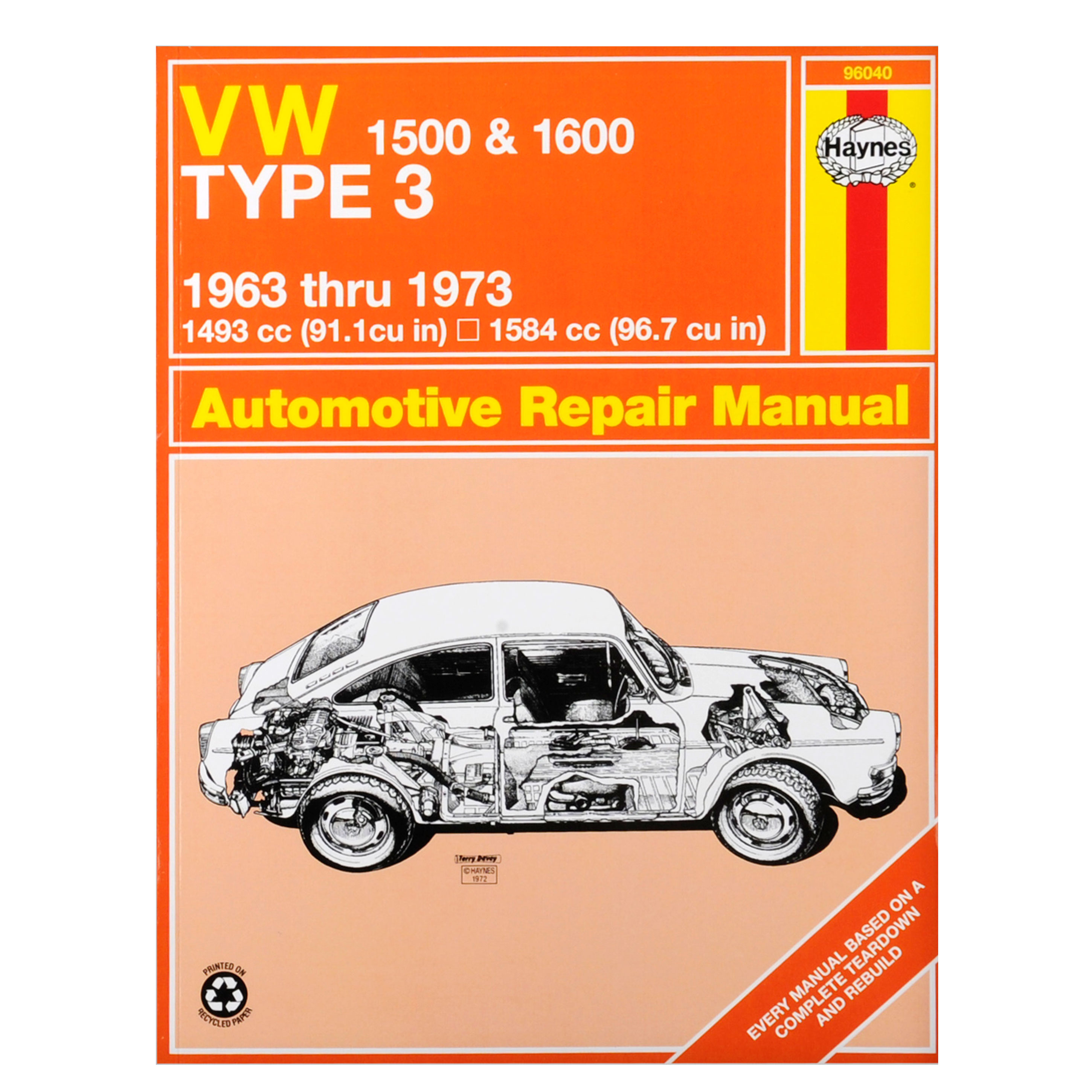 Air Cooled VW 1963-1973 Type 3 Haynes Repair Manual