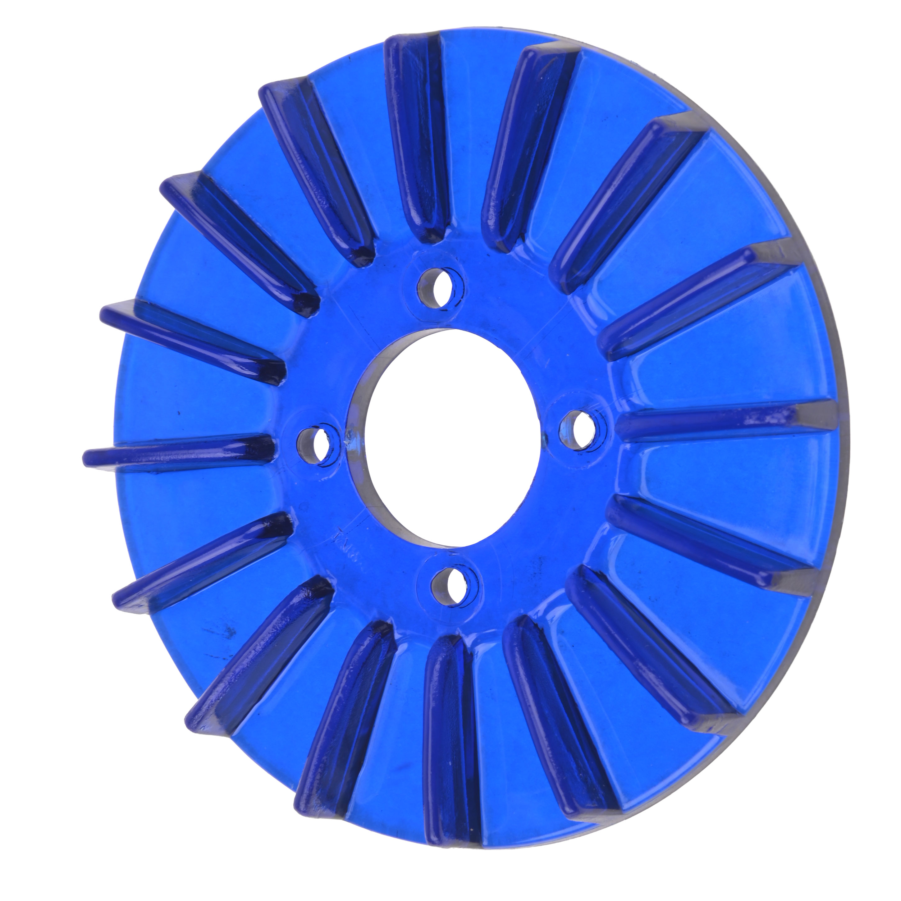 VW 1961-1979 Finned Generator Pulley Cover Blue 1300cc-1600cc