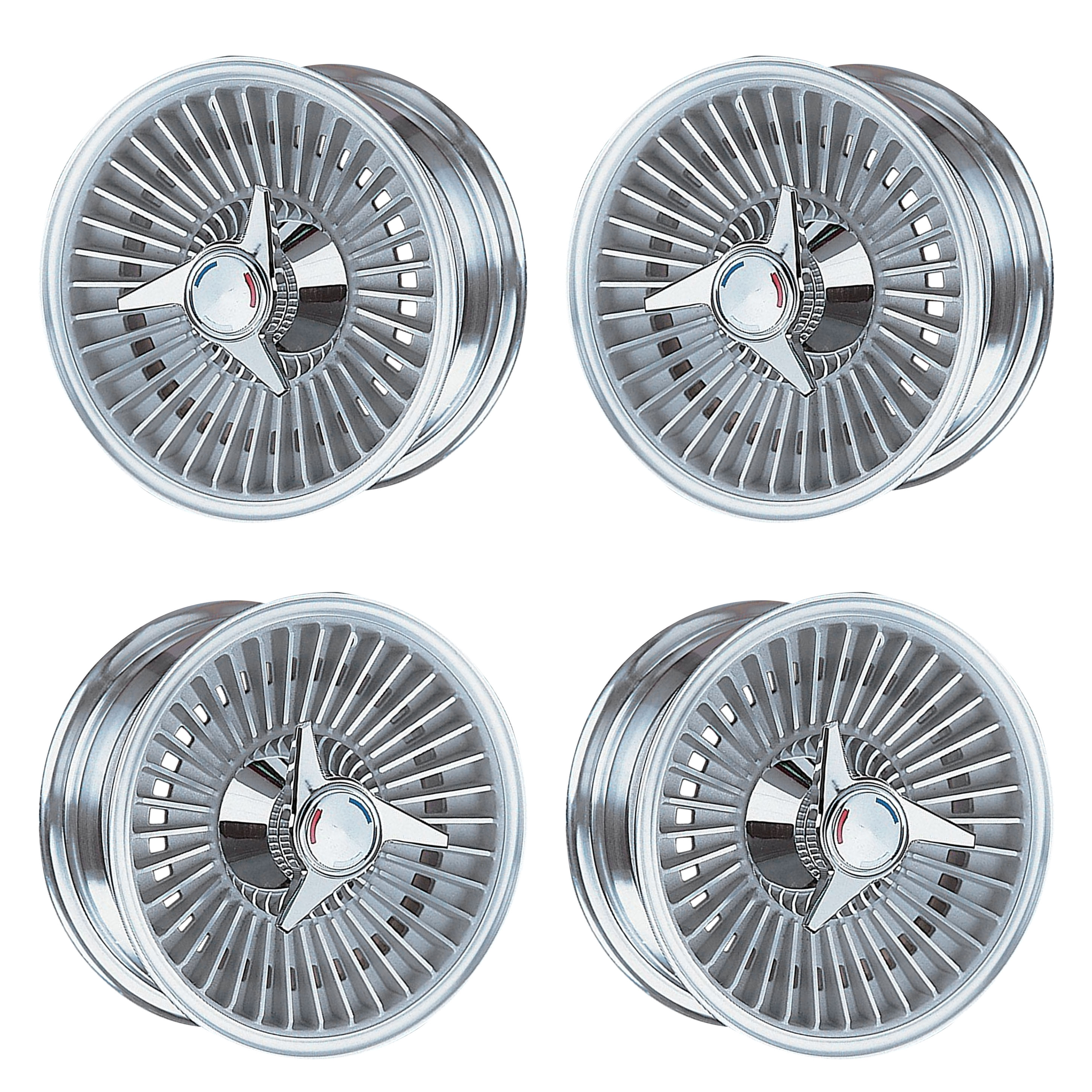 1963-1964 Corvette Knockoff Wheels, Reproduction Car Set RPO P48 -