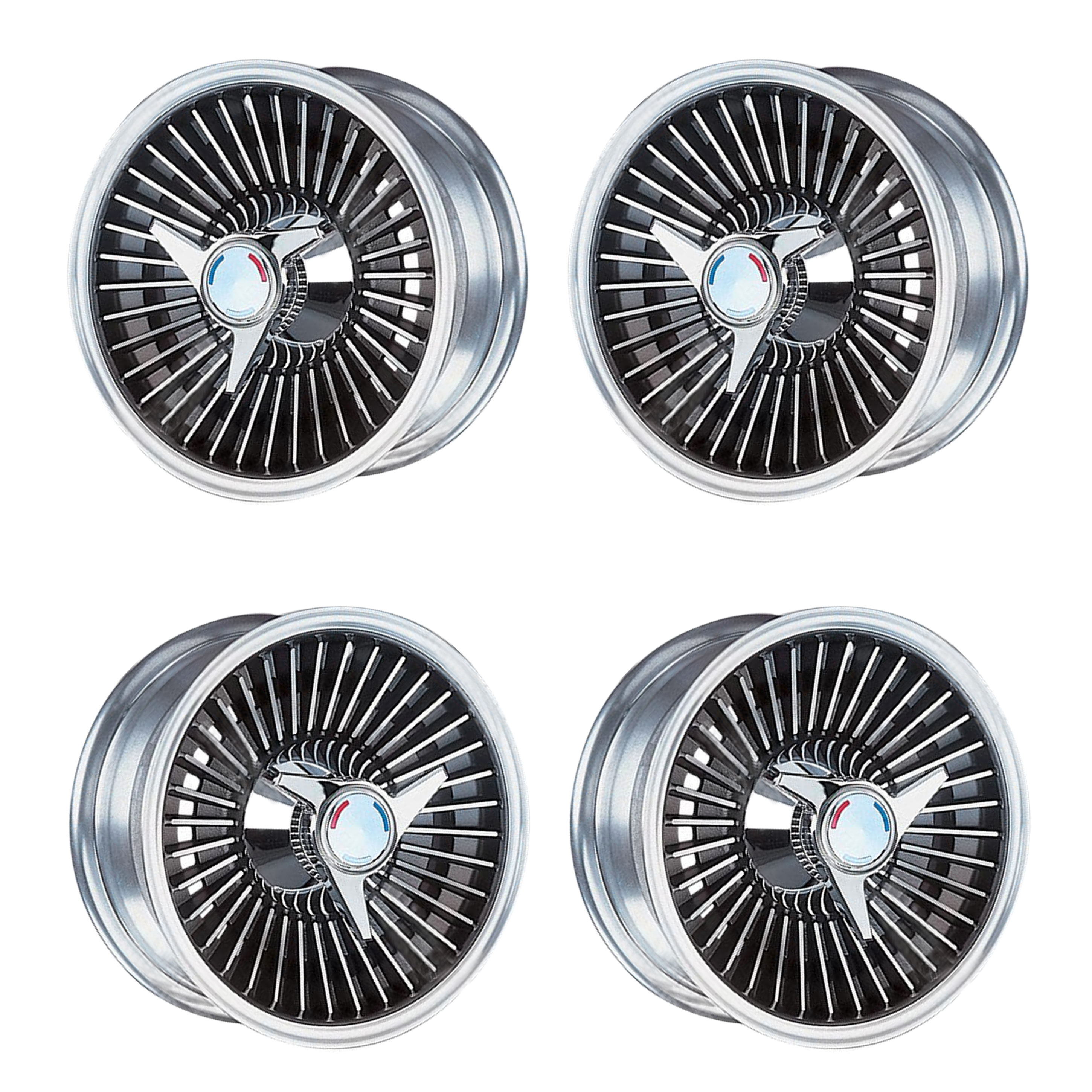 1965 Corvette Knockoff Wheels, Reproduction Car Set RPO P48 -