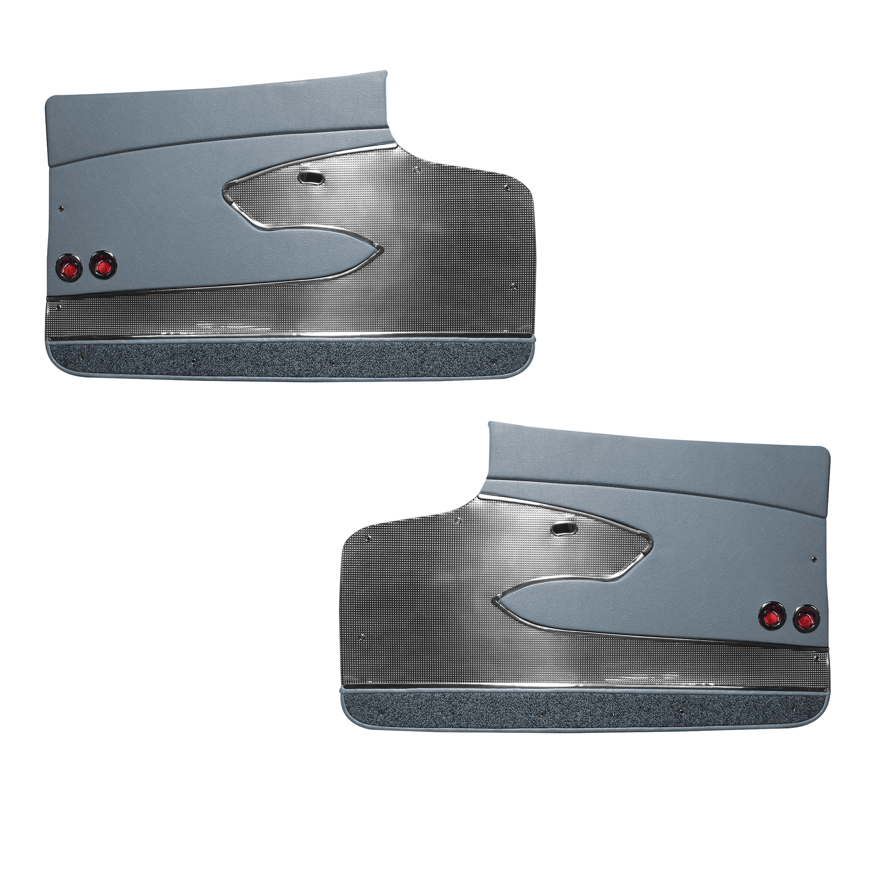 Greyscaleレーベル　セット 1960 Corvette C1 Door Panels Seville Grain Vinyl Deluxe Pair -