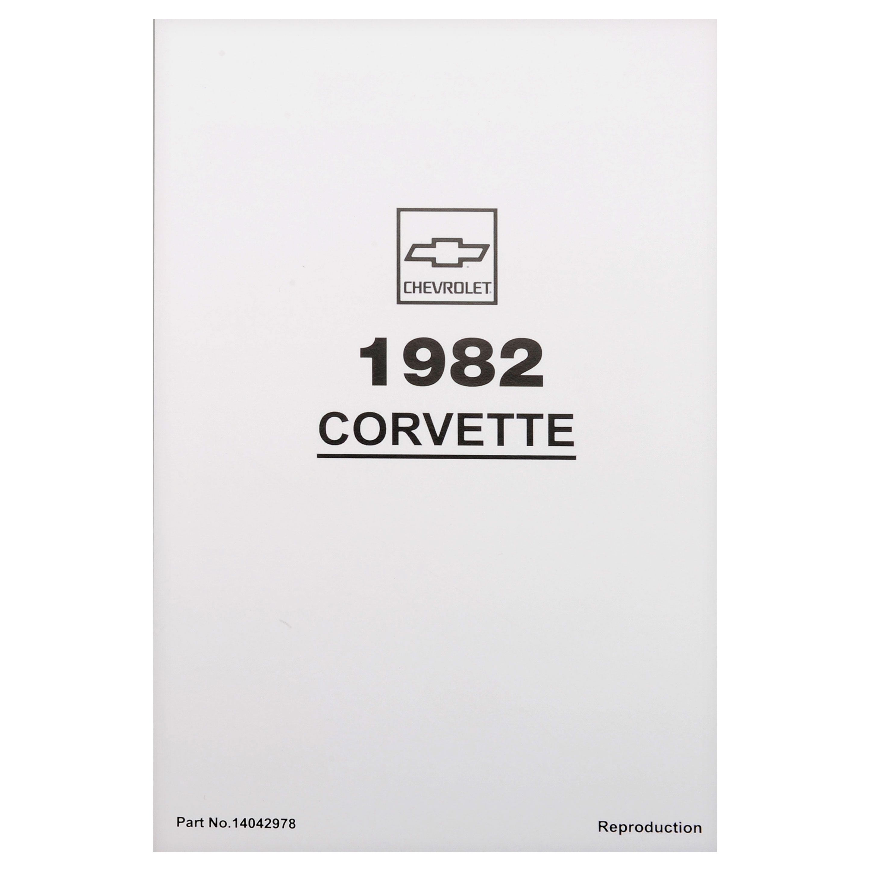 1982 Corvette Owners Manual Collector Edition GM Original -