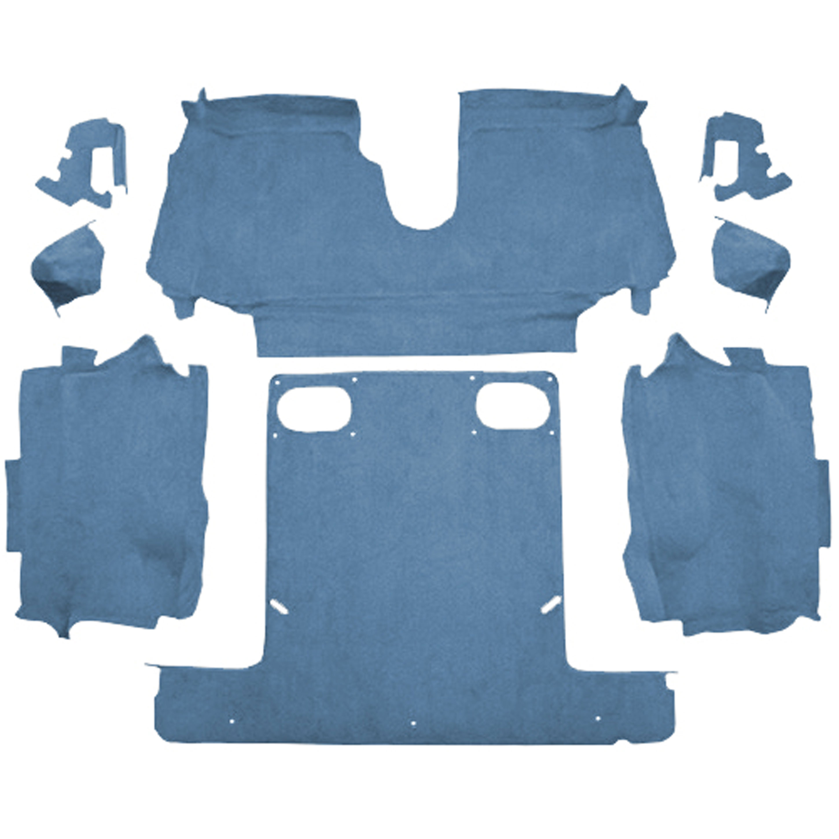 CNBLUE ヨンファ カーペット 1986-1989 Corvette Convertible Rear Carpet Set with Mass Back -