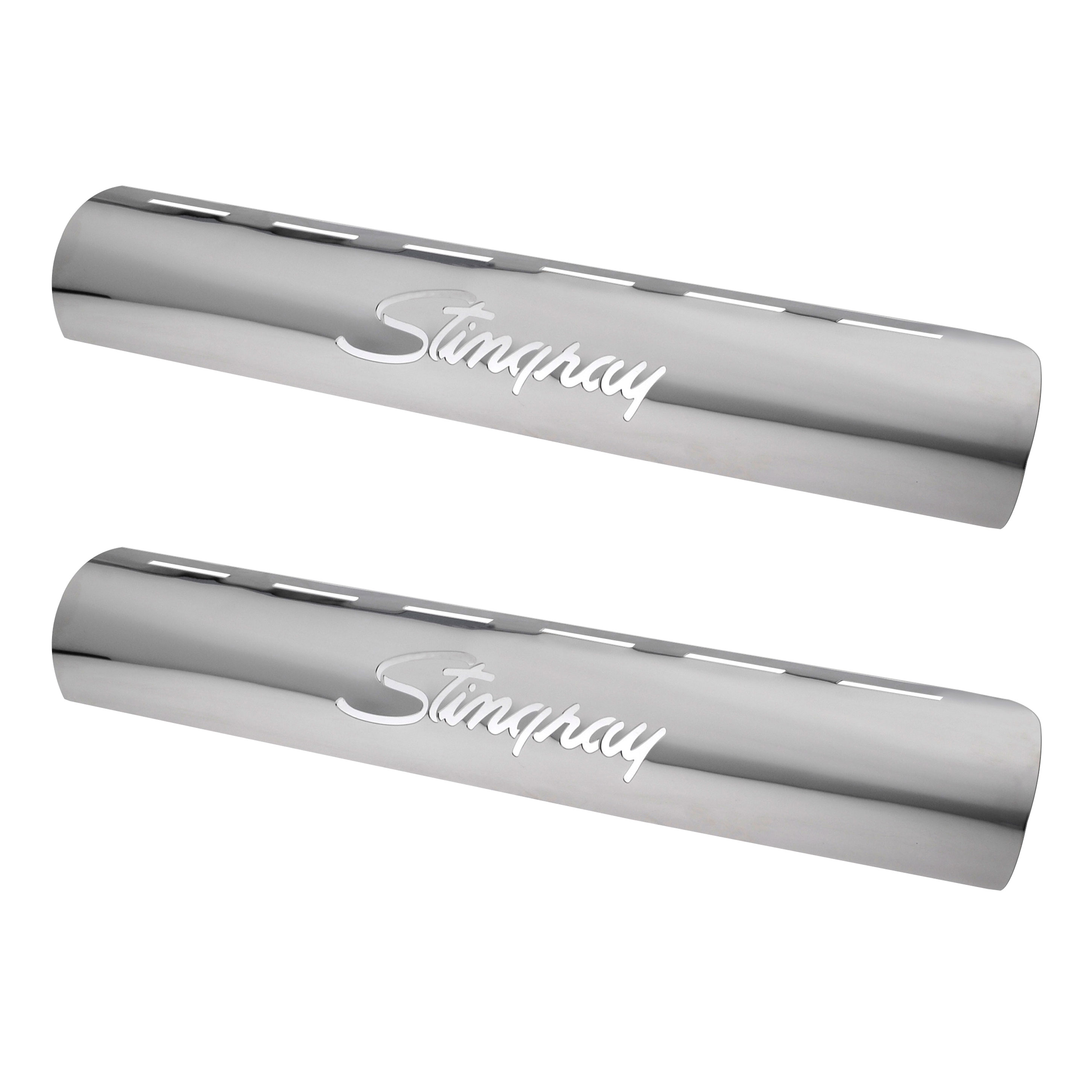 1963-1982 Corvette Side Exhaust Covers Stainless Steel with